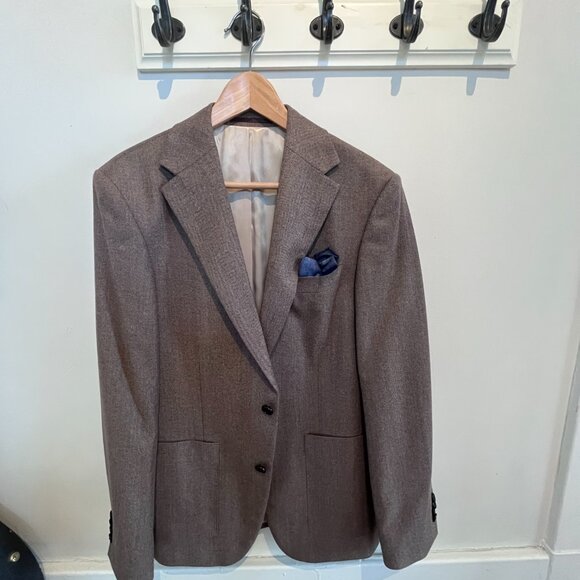 Chevron Blazer Brown par Simons - Le 31 - Picture 1 of 7